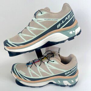 Salomon XT-6 Oxford Tan/Carbon/Clearly Aqua Unisex Size W6 M5